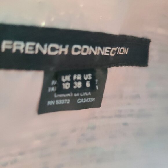 French Connection Sunlight Summer Metallic sz 6 Dress - Picture 11 of 11